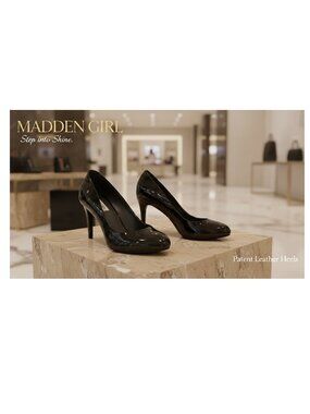 Madden Girl - Patent Leather Black Heels